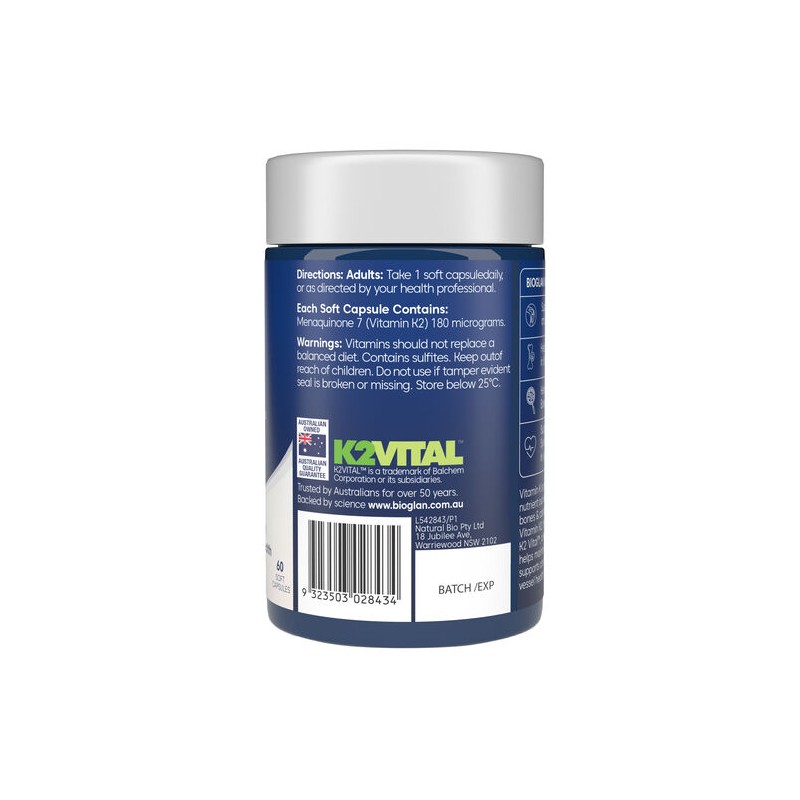 Bioglan Vitamin K2 60 Capsules