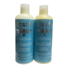 Crack "Clean & Soaper" Shampoo & "In Treatment" Conditioner 10 oz Bottles Each