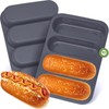 Silicone Hotdog Bun Pan, 6 Inch Standard Hot dog Bun