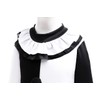 Dressy Daisy Black and White Pierrot Clown Costume with Ruffle