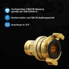 kör4u 3/4" Quick Coupling with Brass Lock Nut Male Thread