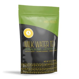 Mrs. Patel's Lactation Tea, Herbal Blend, Mild & Soothing, For Breastfeeding and Pumping Moms, Drink Iced or Hot, Loose Leaf, Caffeine Free, Gluten Free, Dairy Free, Fenugreek Free (1 Pouch)