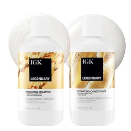 IGK Legendary Dream - Juego de champú y acondicionador para el cabello, 8 onzas (paquete de 2) | Gently Cleanses and Deeply Conditions, Restores Moist