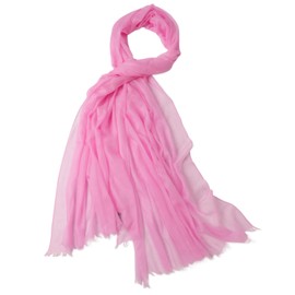 Prettystern Women's 100% Cashmere Feather Light Ring Pashmina Scarf Evening Dress Stole Made of Wafer-Thin 200 Yarn Cashmere Threads, 23. Pink