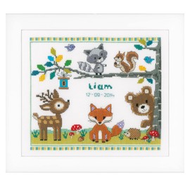 Vervaco Counted Cross Stitch Kit Forest Animals I AIDA