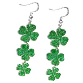 St Patricks Day Earrings for Women Green Shamrock Irish Dangle Earrings for Women St Patricks Day Accessories for Festival