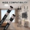 RELIAGINT 10ft, Black RG6 Coaxial Cable with F Connector,F81/RF Double