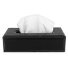 Black PU Leather Sun Visor Tissue Boxes Napkin Paper Towel