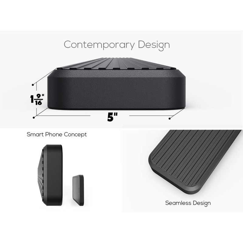 APS Rear Step Bar 5 inches Matte Black Compatible with