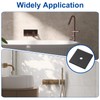 sourcing map 4Pcs ABS Plastics Square Shaped Escutcheon Plate, Wall