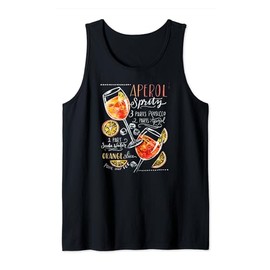Aperol Spritz Recipe Cocktail Tshirt Perfect Drinking Gift Tank Top