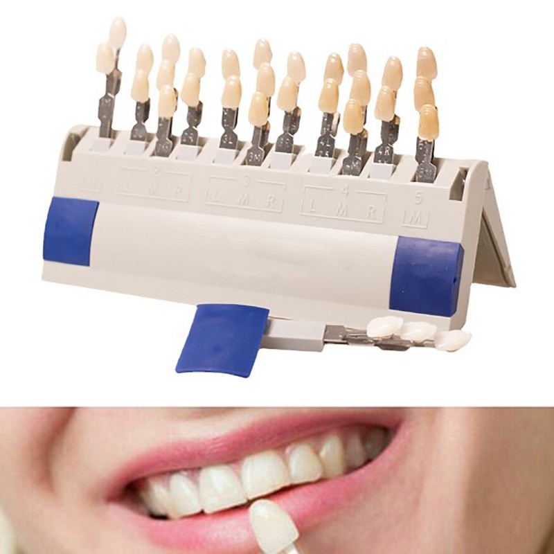 Teeth Whitening Shade Guide 29 Colors Comparison Individually Removable Tooth
