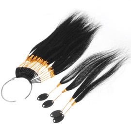 SHERCHPRY Kit de Mechas de Cabello Natural para Práctica de Teñido, Mechones Ajustables de Cabello Real para Salón y Uso Profesional, Extensiones para Balayage, Reflejos, Coloración y Técnicas