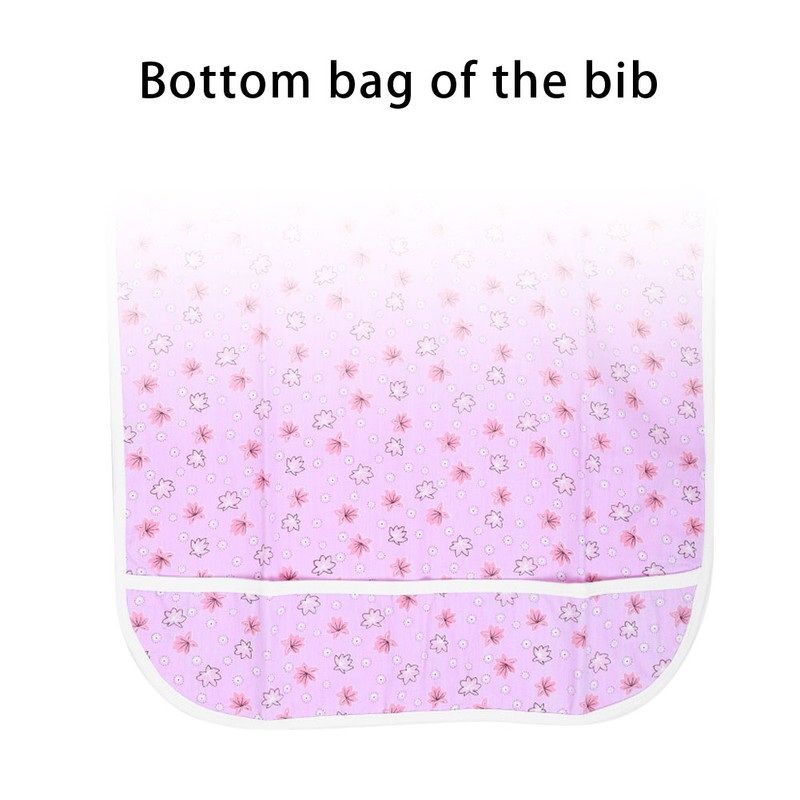 Double Layers Waterproof Saliva Towel Aprons Eating Bib Dining Aid