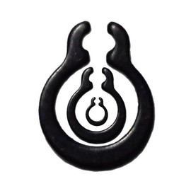 CONPHERON Manganese Steel External Circlip Snap Ring Clips Retaining Rings C-Clip Retaining Clip Ring, (Gourd Type) 5mm, 200 pcs