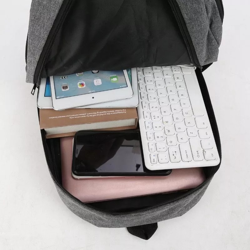 BOSSCO Mochila Casual Escolar Laptop 15.6 Viajar Trae 3 Piezas