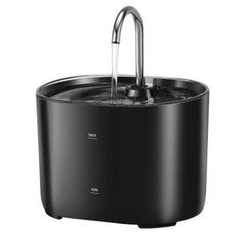 EASYSPEED Cat Water Fountain for Drinking,2.2L Faucet Shape Cat Water Fountain,Automatic Silent Cat Drinking Fountain with Activated Carbon Filter for Cats and Dogs,Black