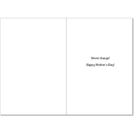 0097 No Moms Humorous Mother's Day Paper Card with Envelope