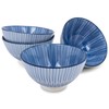 Nat & Jules Delicate Stripes Blue 18 ounce Ceramic Cereal