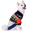 Blueberry Pet Over The Rainbow Multicolor Argyle Pattern Shawl Collar