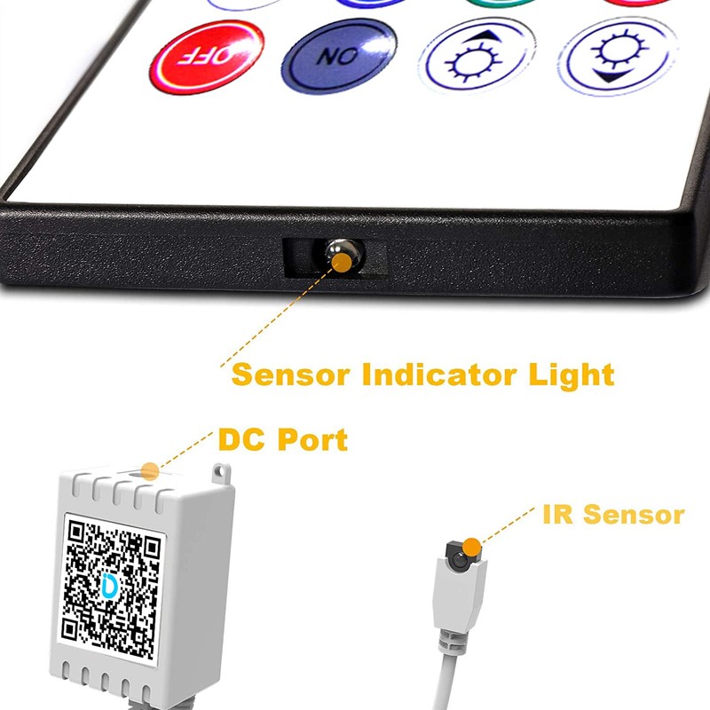 DAYBETTER 2 Ports 20 Key Smart Wi-Fi Led Strip Lights
