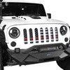 Hooke Road Wrangler Flag Grill Insert JK Mesh Grille Deflector
