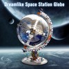 Finger Rock Space Station Globe Building Set for Adults,Rotatable Globe