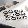 TOBENY 12PCS Adjustable Toe Rings for Women Flower Arrow Band