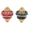 Acouto Battery Terminal Connector 2pcs 3/8in Thru Panel Battery Terminal