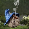 Miniature Gnome Backflow Incense Burner Funny Garden Gnomes Statue Smoke