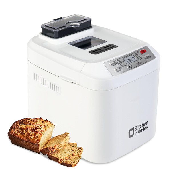 Bread Machine, Kitchen in the box 2LB 12-IN-1 Bread Maker,