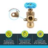 SharkBite 3/4 Inch x 3/4 Inch MHT Garden Valve, Multi