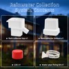 KMJETNIVY Rainwater Collection System,for 2"X3"Downspout Diverter with Adjustable Collection Capacity,