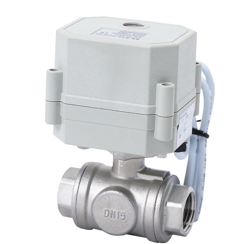 JLFlo 1/4" 3/8" 1/2" 3 Way 12V/24VAC/DC L Port Normally
