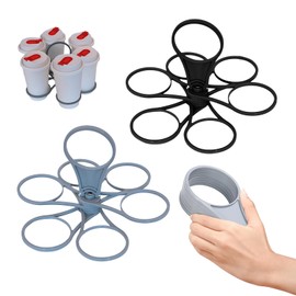 2 Pcs Drinks Carrier, Drinks Holder Holiday, Foldable Cup Holder for 6 Cups, Portable Beverage Tray for Festivals and Sports Events, Durable Design with Handle