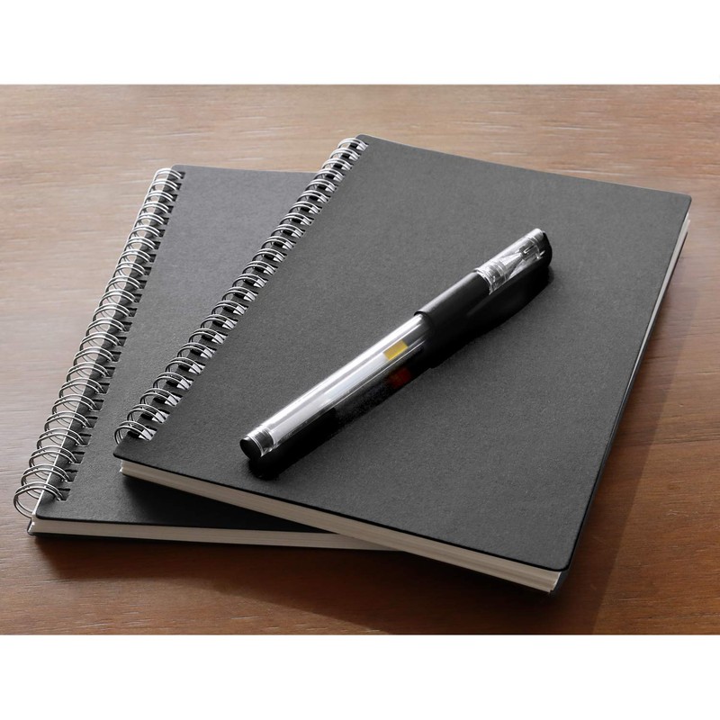 ZZTX Sprial Notebook Kraft Soft Cover College Ruled Notebooks, Wirebound