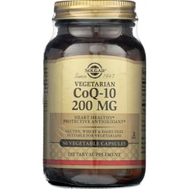 Solgar Vegetarian CoQ-10 200mg 60 Vegetable Capsules