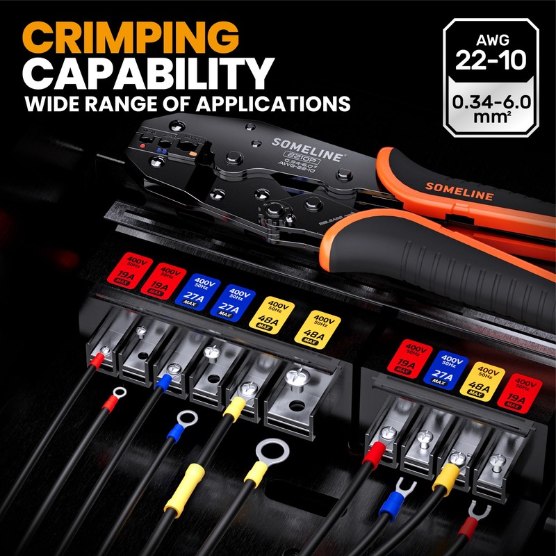 SOMELINE Wire Connectors Kit with Crimping Tool, 21 Types (UL