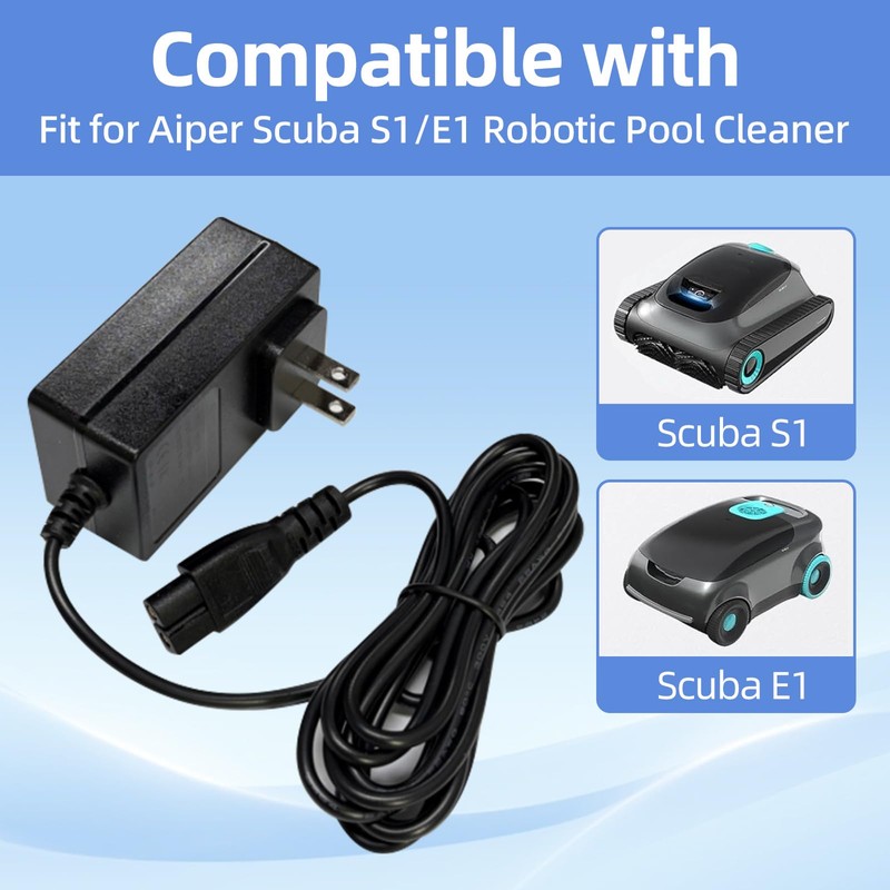 Fesasn 16.8V Power Charger for Aiper Scuba S1 Cordless Robotic