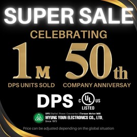 DPS 5HP MY-PS-5 Used for 3HP(2.2kW) 9A Motor, Single to 3 Phase Converter, 1 DPS Must Be Used for 1 Motor Only, Input/Output 200-240V, UL Listed