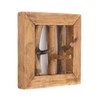 CREEDWOOD Leonor 25 Wall Coat Rack, Mahogany Wood, 25 cm,