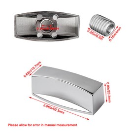 TopHomer 4PCS Range Valve Knob for Kitchen Gas Stove, Oven Hob Panel Control Knob,D-Shaped air Interface Burner Gas Valve, Commercial Grill Knobs Replacement