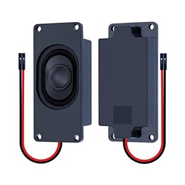 CQRobot Miniature Loudspeaker 3 Watt 8 Ohm Passive Enclosed Audio Speaker Woofer Speaker Compatible with Arduino Board. 2.54mm Dupont Interface, for a Variety of Small DIY Electronic Projects.