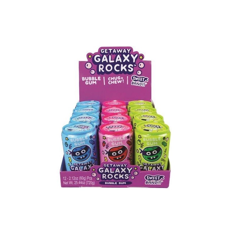 Kidsmania Set of 6 Cans of Getaway Galaxy Rocks Bubble