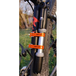 Fixplus Strap 4 Pack Nano Size: Short and Narrow – Lashing Strap for Securing, Attaching, Bundling and Lashing, Made of Special Plastic with Aluminium Buckle 23 cm x 1.2 cm (Orange)