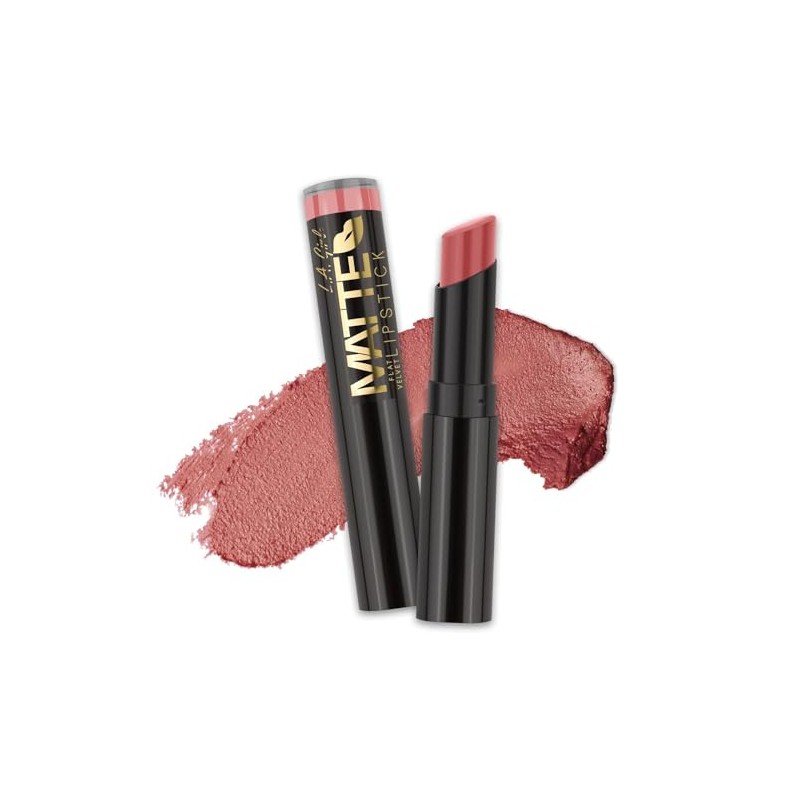 L.A. Girl Matte Flat Velvet Lipstick, Hush GLC813