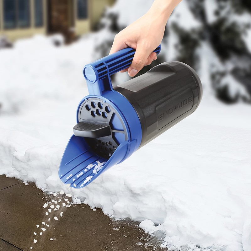 Snow Joe SJSPD1 Handheld All-Season Multi-Purpose Spreader, 5 lbs, w/Adjustable