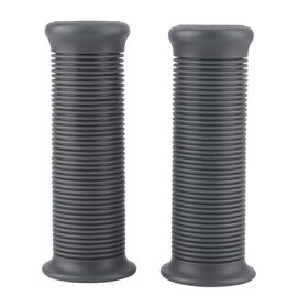 Motorcycle Grips, Pair 1 Inch 25 mm / 1.1 Inch 28 mm Universal Motorcycle Vintage TPU Grip Handlebar Grip, Motorcycle Comfort Hand Handlebar Grip (Dark Grey)
