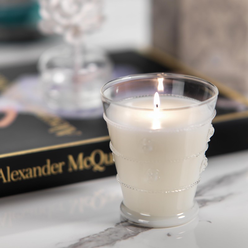 Grand Casablanca I Scented Jar Candle, 8.3 oz - White