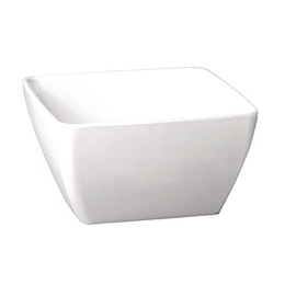 APS GF136 Melamine Square Bowl, 19 cm Item Length, Pure White